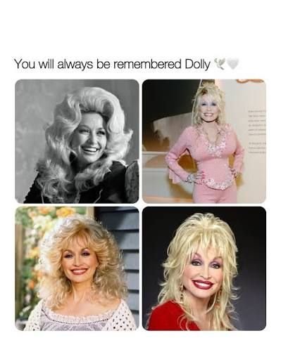 We love you Dolly đź’” Dolly Parton was an American country music legend, singer, songwriter, actress, businesswoman, and philanthropist whose career spanned more than five decades. She also became a successful actress,